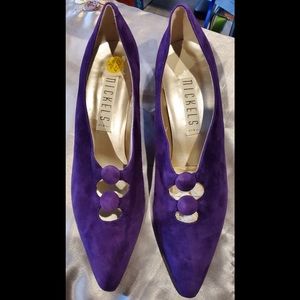 Shoe Sale!!! NWT SUEDE LEATHER PURPLE NICKLES 7.5 AA